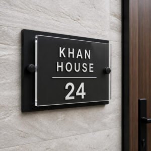 Acrylic House Name Plate