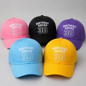 Birthday Squad Caps