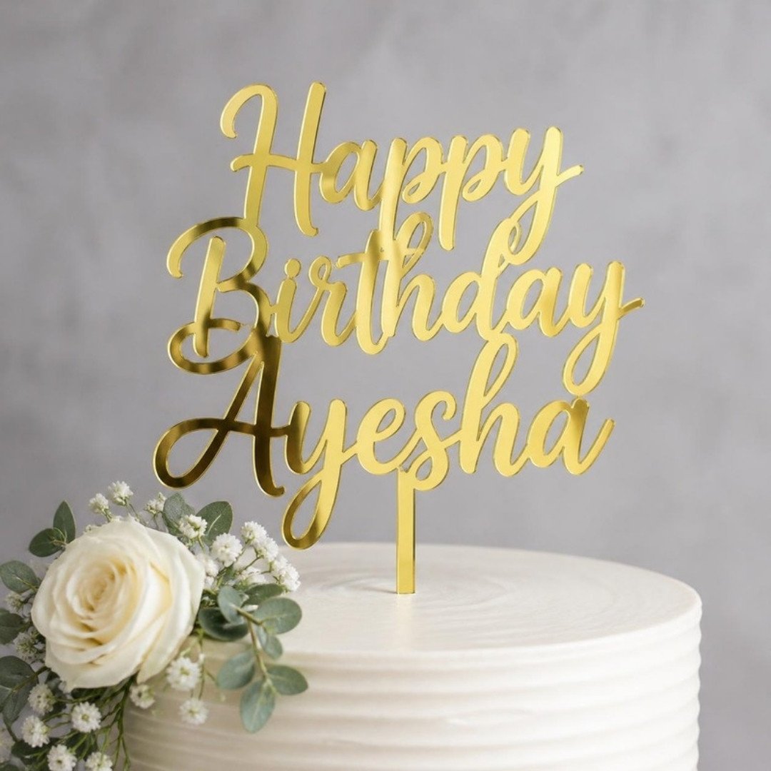 Custom Acrylic Cake Topper