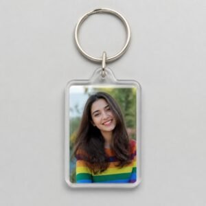 Acrylic photo keychain