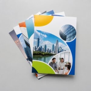Stack of printed flyers