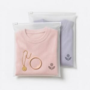 Frosted Ziplock Bags with Logo