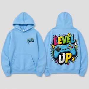 Gamer Kid Hoodie printed hoodie, front and back