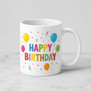 Happy Birthday Name Mug