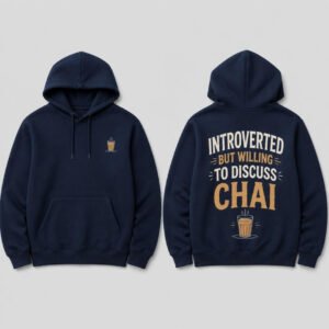 Introvert Hoodie printed hoodie, front and back