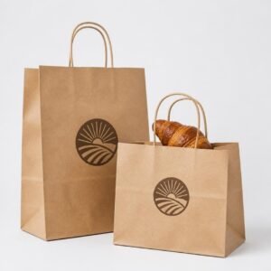 Kraft Food Bags with Logo