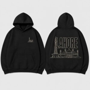 Lahore City Hoodie printed hoodie, front and back