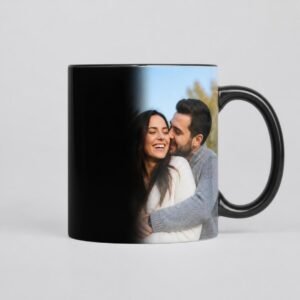 Black magic mug revealing a couple photo