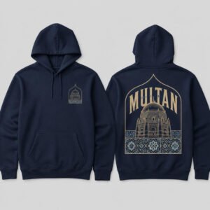 Multan City Hoodie printed hoodie, front and back