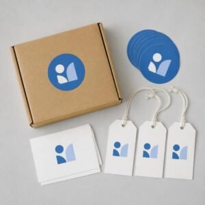 Starter bundle: stickers, hang tags and thank-you cards
