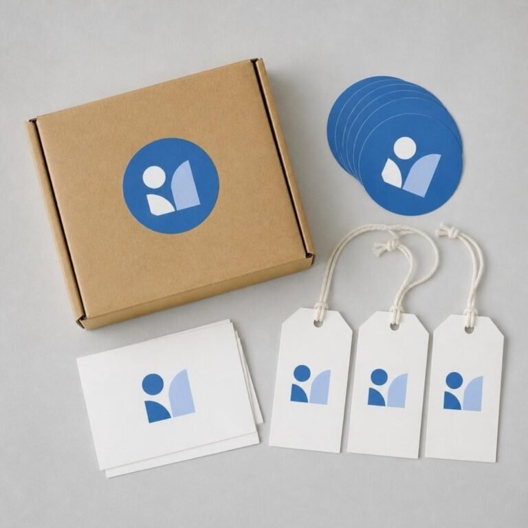 Starter bundle: stickers, hang tags and thank-you cards