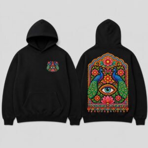 Truck Art Hoodie printed hoodie, front and back